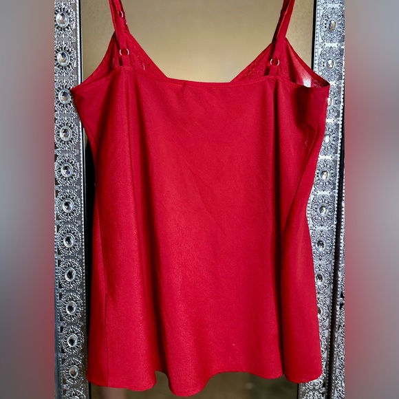 Y2K Bebe Embellished Chiffon Spaghetti Strap Blouse. - Picture 2 of 4